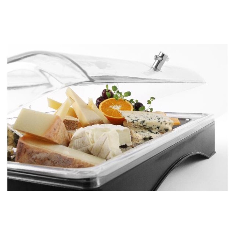 Hendi Gekoeld presentatie display met kap - gastronorm 1 1, , set, 555x357x(h)175mm | 424186 Hendi Gekoeld presentatie display met kap - gastronorm 1 1, , set, 555x357x(h)175mm | 424186