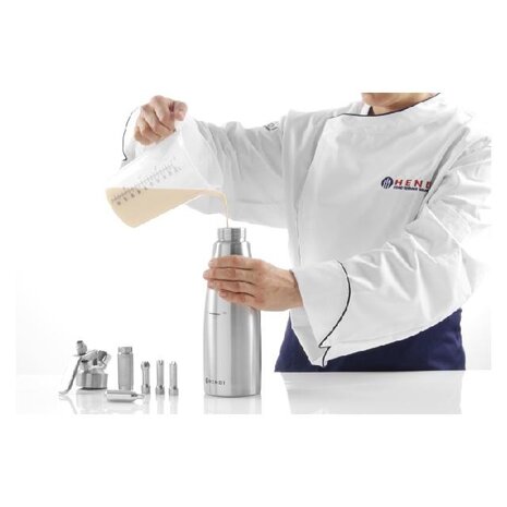 Hendi Slagroomapparaat profi line, , profi line, 1l, ø98x(h)330mm | 588024 Hendi Slagroomapparaat profi line, , profi line, 1l, ø98x(h)330mm | 588024