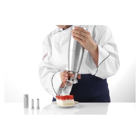 Hendi Slagroomapparaat profi line, , profi line, 0,5l, ø85x(h)235mm | 588017 Hendi Slagroomapparaat profi line, , profi line, 0,5l, ø85x(h)235mm | 588017