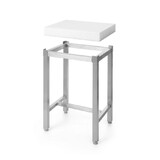 Hendi Polyethyleen hakblok met onderstel, , onderstel met hakblok (h)80 mm, wit, 500x400x(h)800mm
