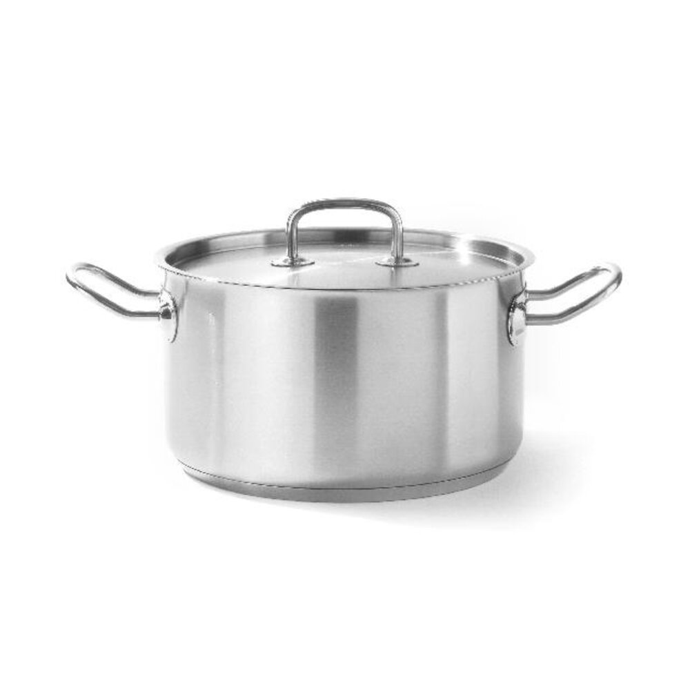 Hendi Kookpan middel - met deksel, , kitchen line, 15l, ø320x(h)190mm | 836507