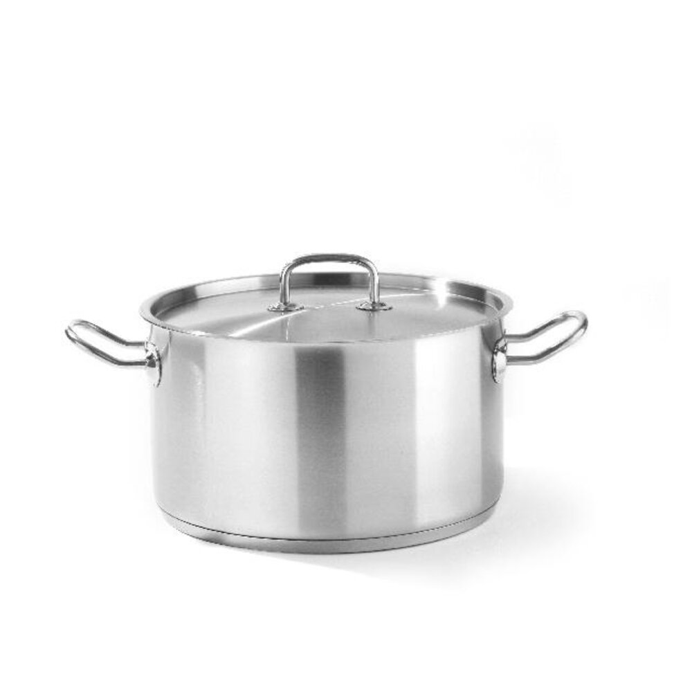 Hendi Kookpan middel - met deksel, , kitchen line, 15l, ø320x(h)190mm | 836507