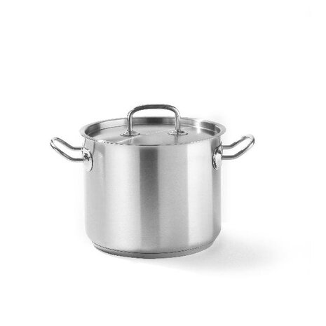 Hendi Kookpan hoog - met deksel, , kitchen line, 21l, ø320x(h)270mm | 837603