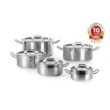 Hendi Kookpan laag - met deksel, , profi line, 12l, ø320x(h)150mm