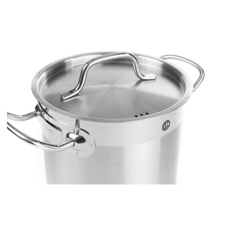 Hendi Kookpan hoog - met deksel, , profi line, 37l, ø360x(h)360mm | 832707