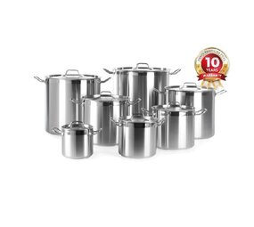 Hendi Kookpan hoog - met deksel, , profi line, 10l, ø240x(h)220mm