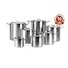 Hendi Kookpan hoog - met deksel, , profi line, 10l, ø240x(h)220mm | 832400 Hendi Kookpan hoog - met deksel, , profi line, 10l, ø240x(h)220mm | 832400