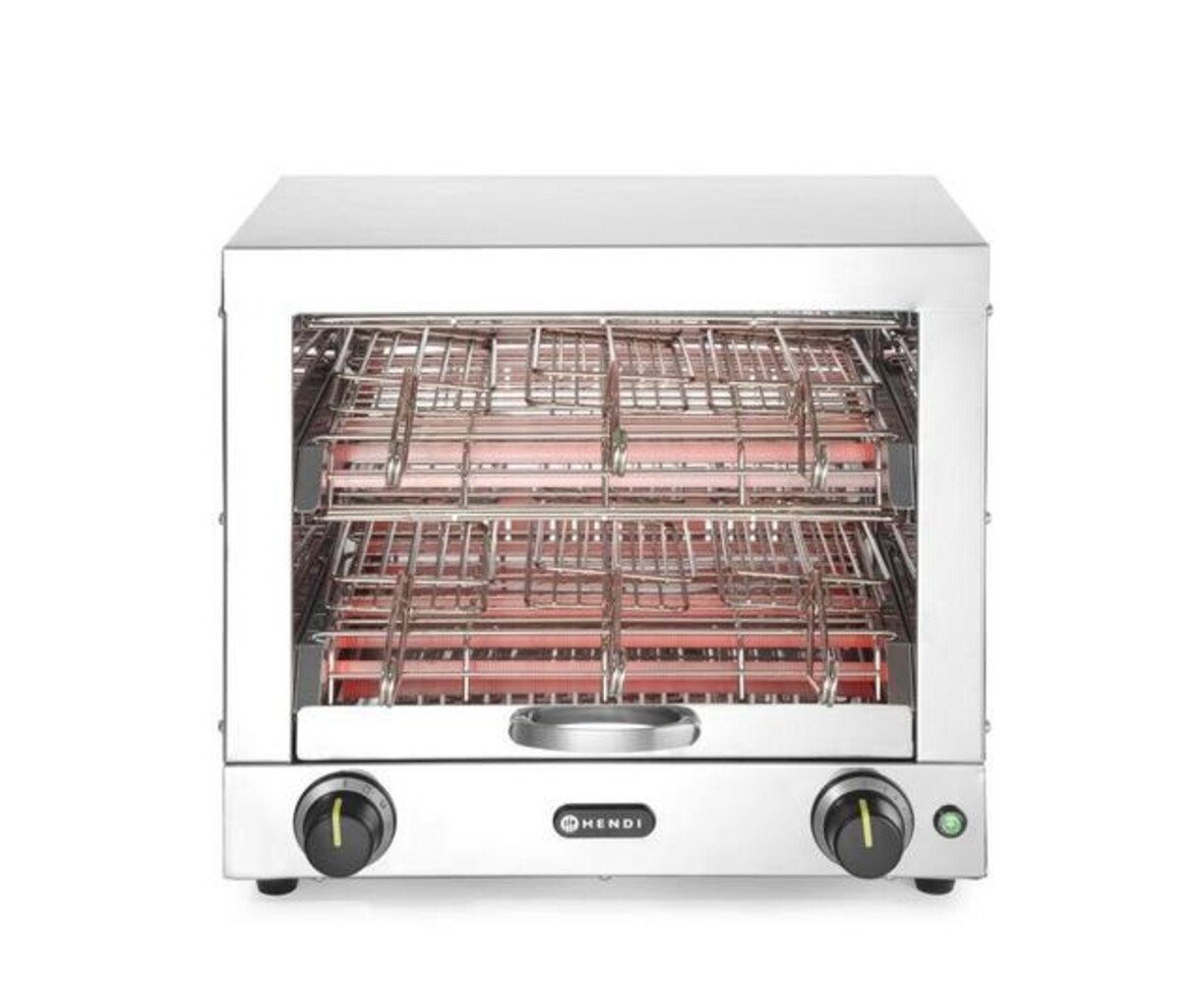 Hendi Tosti-apparaat met 6 tostiklemmen, , 230v 3000w, 438x290x(h)402mm | 262214