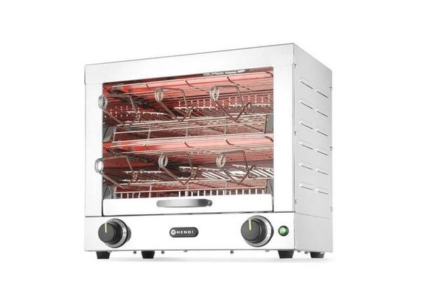 Hendi Tosti-apparaat met 6 tostiklemmen, , 230v 3000w, 438x290x(h)402mm | 262214