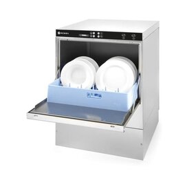 Hendi Vaatwasser 50x50 - elektronische bediening, , met afvoer en reinigingspomp, 400v 6600w, 600x570x(h)830mm