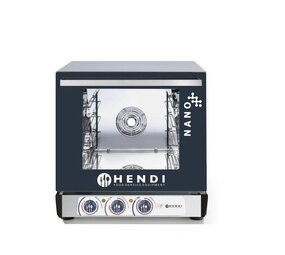 Hendi Multi-functionele heteluchtoven met luchtbevochtiger en grill functie nano, , gn 2 3, 230v 3100w, 560x603x(h)530mm