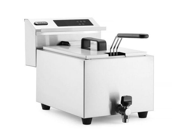 Hendi Friteuse profi line met aftapkraan digitaal - 8 l, , profi line, 8l, 230v 3500w, 300x515x(h)345mm | 207369