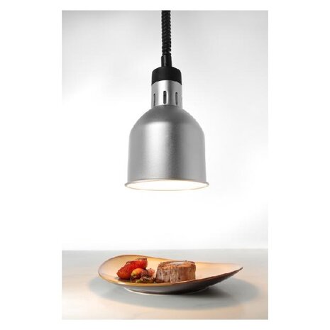 Hendi Warmtelamp verstelbaar cilindrisch, , zilver, 230v 250w, ø175x(h)250mm | 273883 Hendi Warmtelamp verstelbaar cilindrisch, , zilver, 230v 250w, ø175x(h)250mm | 273883