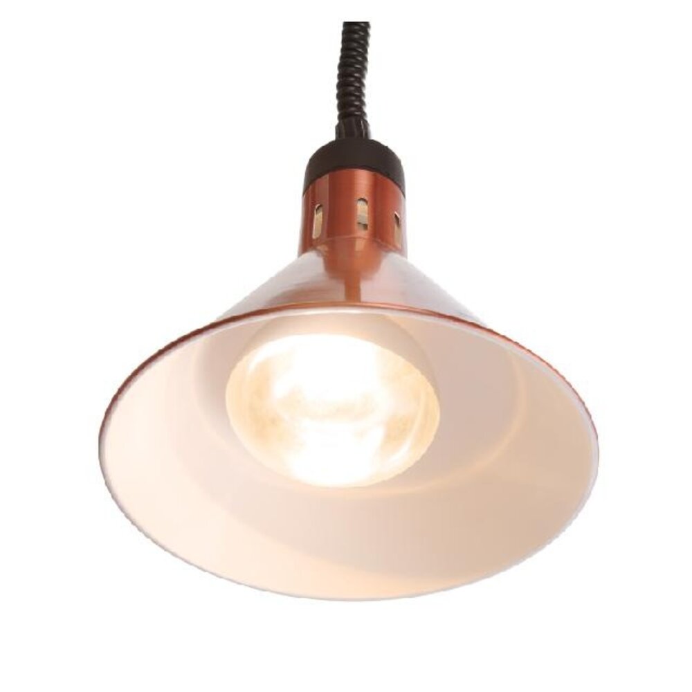 Hendi Warmtelamp verstelbaar conisch, , koper, 230v 250w, ø275x(h)250mm | 273876 Hendi Warmtelamp verstelbaar conisch, , koper, 230v 250w, ø275x(h)250mm | 273876