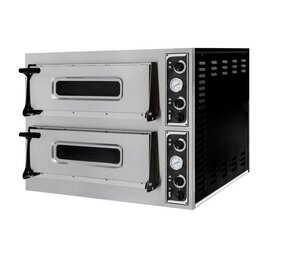 Hendi Pizza oven basic 44, , 2 kamers, 400v 9400w, 975x814x(h)860mm Hendi Pizza oven basic 44, , 2 kamers, 400v 9400w, 975x814x(h)860mm