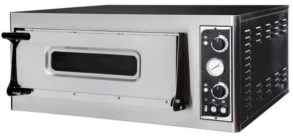 Hendi Pizza oven basic 4, , enkele ovenkamer, 400v 4700w, 975x814x(h)413mm | 226681 Hendi Pizza oven basic 4, , enkele ovenkamer, 400v 4700w, 975x814x(h)413mm | 226681