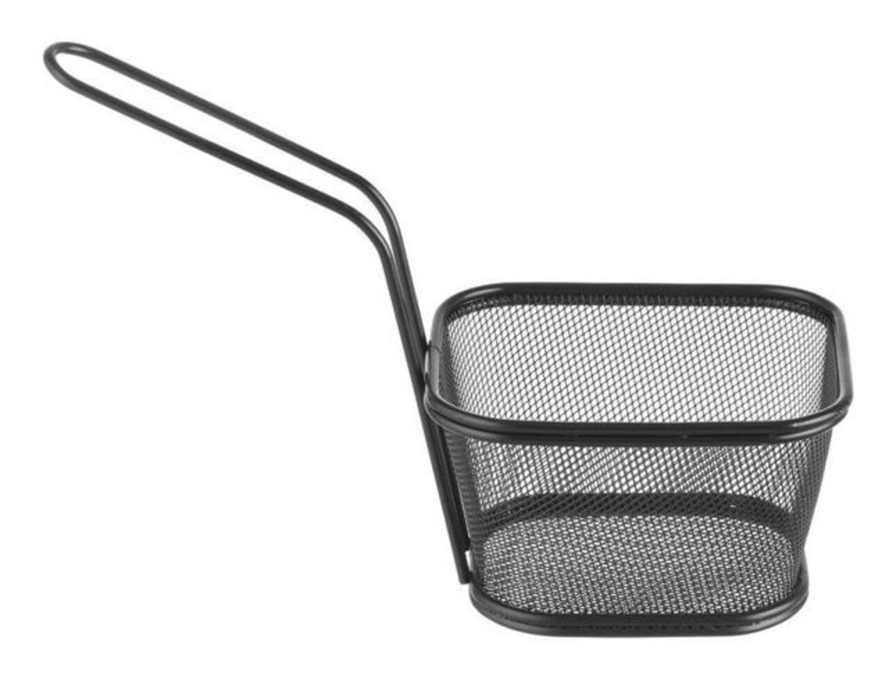 Hendi Frituurmandjes miniaturen stapelbaar zwart, , 130x115x(h)80mm | 425695