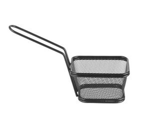 Hendi Frituurmandjes miniaturen stapelbaar zwart, , 105x90x(h)60mm