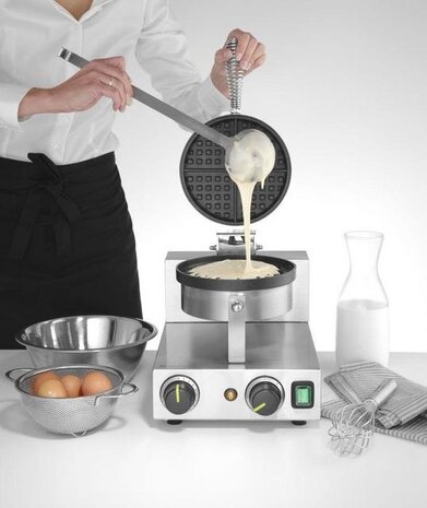 Hendi Wafelmaker rond, , 230v 1000w, 250x380x(h)590mm | 212172 Hendi Wafelmaker rond, , 230v 1000w, 250x380x(h)590mm | 212172