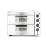 Hendi Pizza oven 2 kamers compact, , zilver, 230v 3000w, 580x560x(h)435mm Hendi Pizza oven 2 kamers compact, , zilver, 230v 3000w, 580x560x(h)435mm