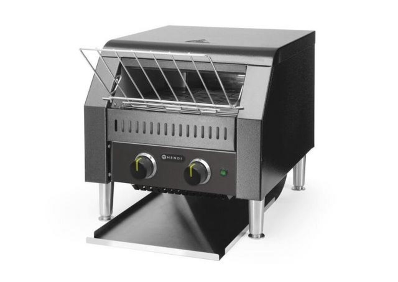 Hendi Doorloop broodrooster dubbel, , zwart, 230v 2240w, 418x368x(h)387mm | 261354 Hendi Doorloop broodrooster dubbel, , zwart, 230v 2240w, 418x368x(h)387mm | 261354