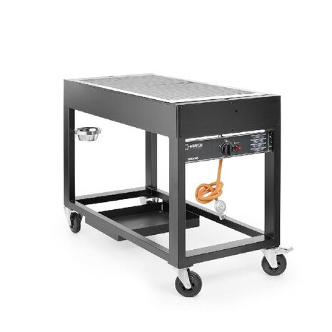 Hendi Inferno gasbarbecue, , zwart, 10kw, 1260x580x(h)900mm | 700044