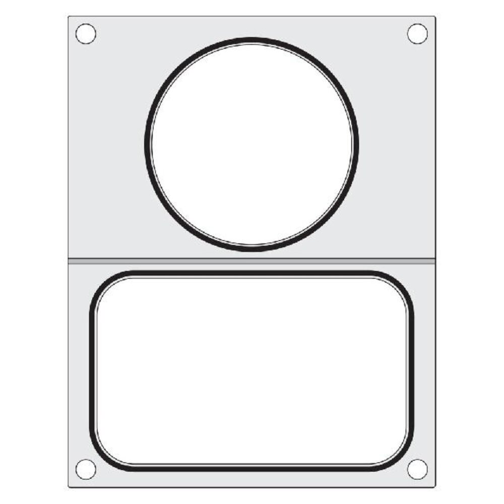 Hendi Traysealer matrix, , 2 containers (1x 178x113 mm, 1x ø115 mm) | 805657 Hendi Traysealer matrix, , 2 containers (1x 178x113 mm, 1x ø115 mm) | 805657