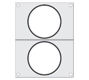 Hendi Traysealer matrix, , 2x soepcontainer ø115 mm