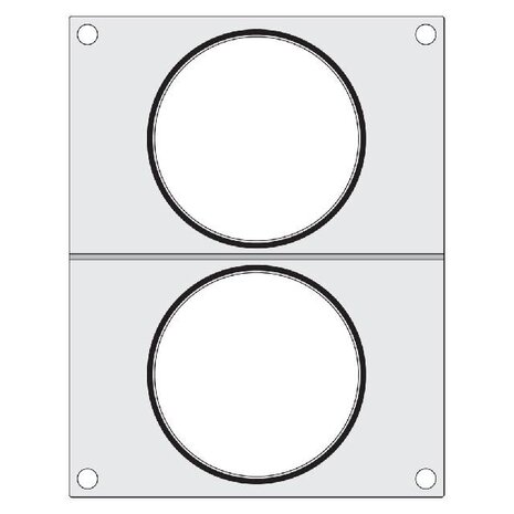 Hendi Traysealer matrix, , 2x soepcontainer ø115 mm | 805633