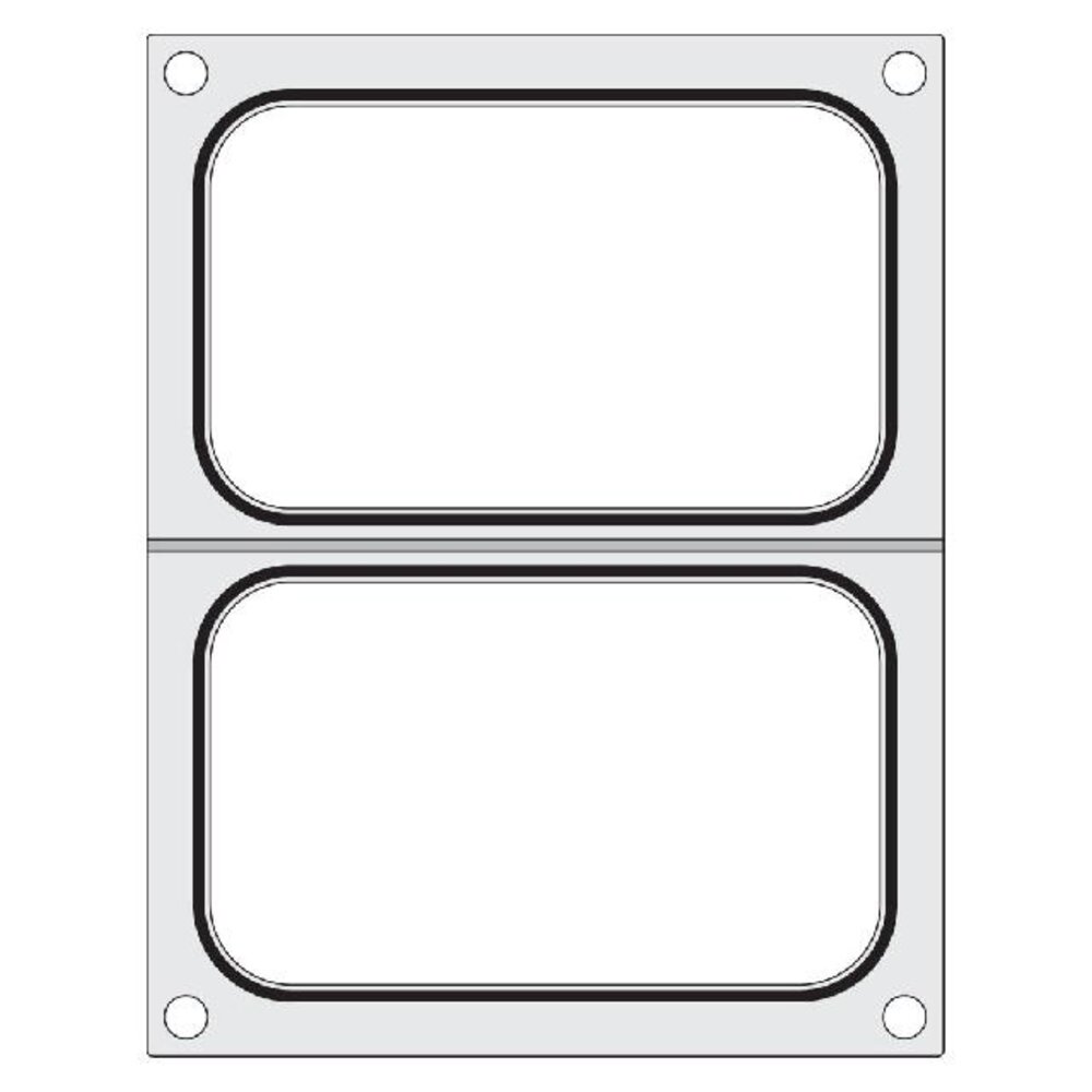 Hendi Traysealer matrix, , 2x container 178x113 mm | 805589
