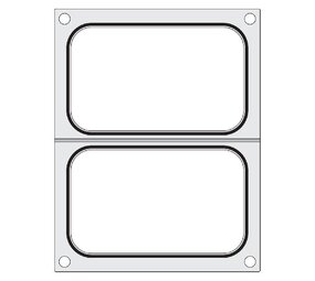 Hendi Traysealer matrix, , 2x container 178x113 mm