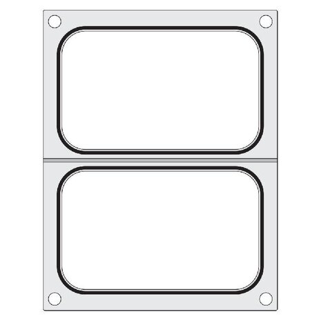 Hendi Traysealer matrix, , 2x container 178x113 mm | 805589
