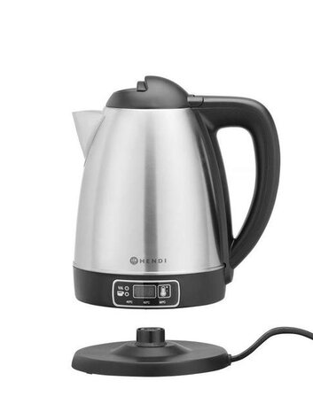 Hendi Draadloze elektrische waterkoker met temperatuurregeling, , 1,8l, 230v 1800w, 225x168x(h)288mm | 209943