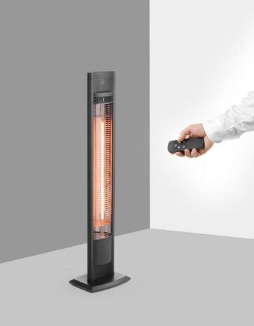 Hendi Infrarood terrasverwarmer tornado, , zwart, 220-240v 2000w, 130x90x(h)900mm | 272435 Hendi Infrarood terrasverwarmer tornado, , zwart, 220-240v 2000w, 130x90x(h)900mm | 272435