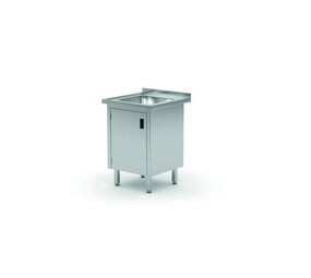 Hendi Spoeltafel met kast - gelast, diepte: 700 mm., , profi line, 600x700x(h)850mm Hendi Spoeltafel met kast - gelast, diepte: 700 mm., , profi line, 600x700x(h)850mm