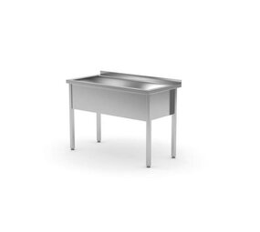 Hendi Enkele spoeltafel – gelast, diepte: 700 mm, wasbak: 300 mm., , profi line, 1000x700x(h)850mm Hendi Enkele spoeltafel – gelast, diepte: 700 mm, wasbak: 300 mm., , profi line, 1000x700x(h)850mm