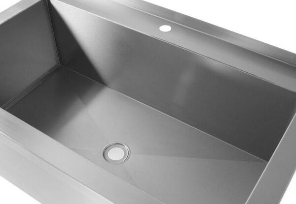 Hendi Enkele spoeltafel – gelast, diepte: 700 mm, wasbak: 300 mm., , profi line, 1000x700x(h)850mm | 812860