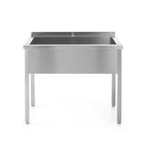 Hendi Enkele spoeltafel - gelast, , profi line, 800x600x(h)850mm Hendi Enkele spoeltafel - gelast, , profi line, 800x600x(h)850mm