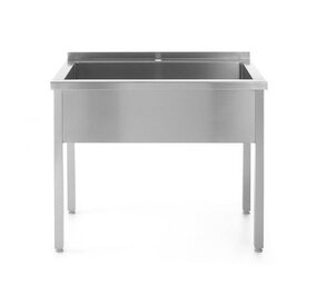 Hendi Enkele spoeltafel - gelast, , profi line, 800x600x(h)850mm Hendi Enkele spoeltafel - gelast, , profi line, 800x600x(h)850mm