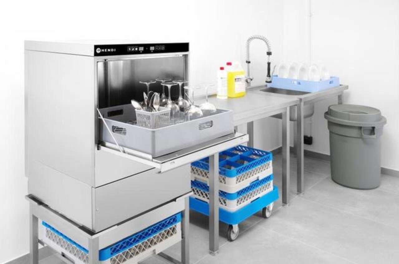 Hendi Vaatwasser 40x40 - elektronische bediening, , 470x470x(h)710mm | 230268 Hendi Vaatwasser 40x40 - elektronische bediening, , 470x470x(h)710mm | 230268