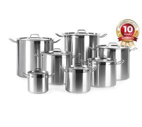 Hendi Kookpan hoog - met deksel, , profi line, 70l, ø450x(h)450mm