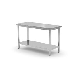 Hendi Centrale werktafel zware uitvoering met plank, 700 mm diep, , kitchen line, 1200x700x(h)850mm Hendi Centrale werktafel zware uitvoering met plank, 700 mm diep, , kitchen line, 1200x700x(h)850mm