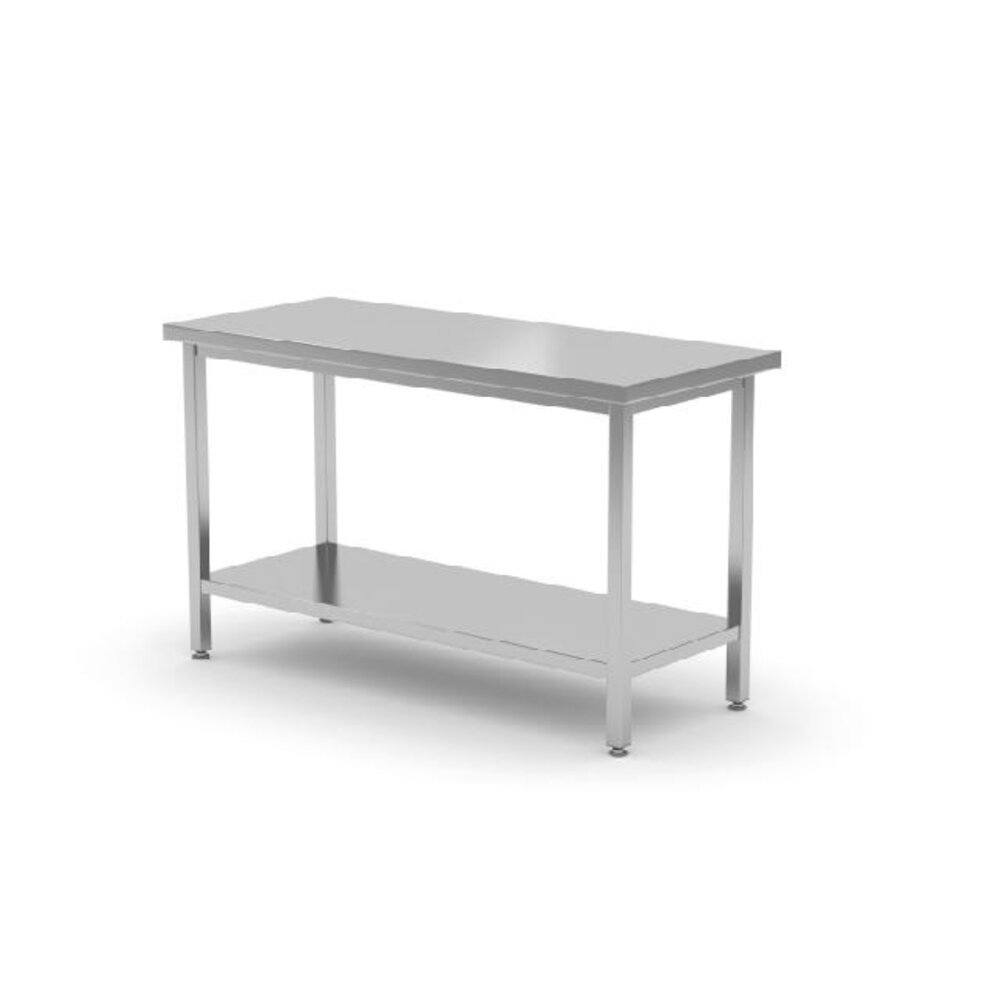 Hendi Centrale werktafel zware uitvoering met plank, 700 mm diep, , kitchen line, 1200x700x(h)850mm | 810712 Hendi Centrale werktafel zware uitvoering met plank, 700 mm diep, , kitchen line, 1200x700x(h)850mm | 810712