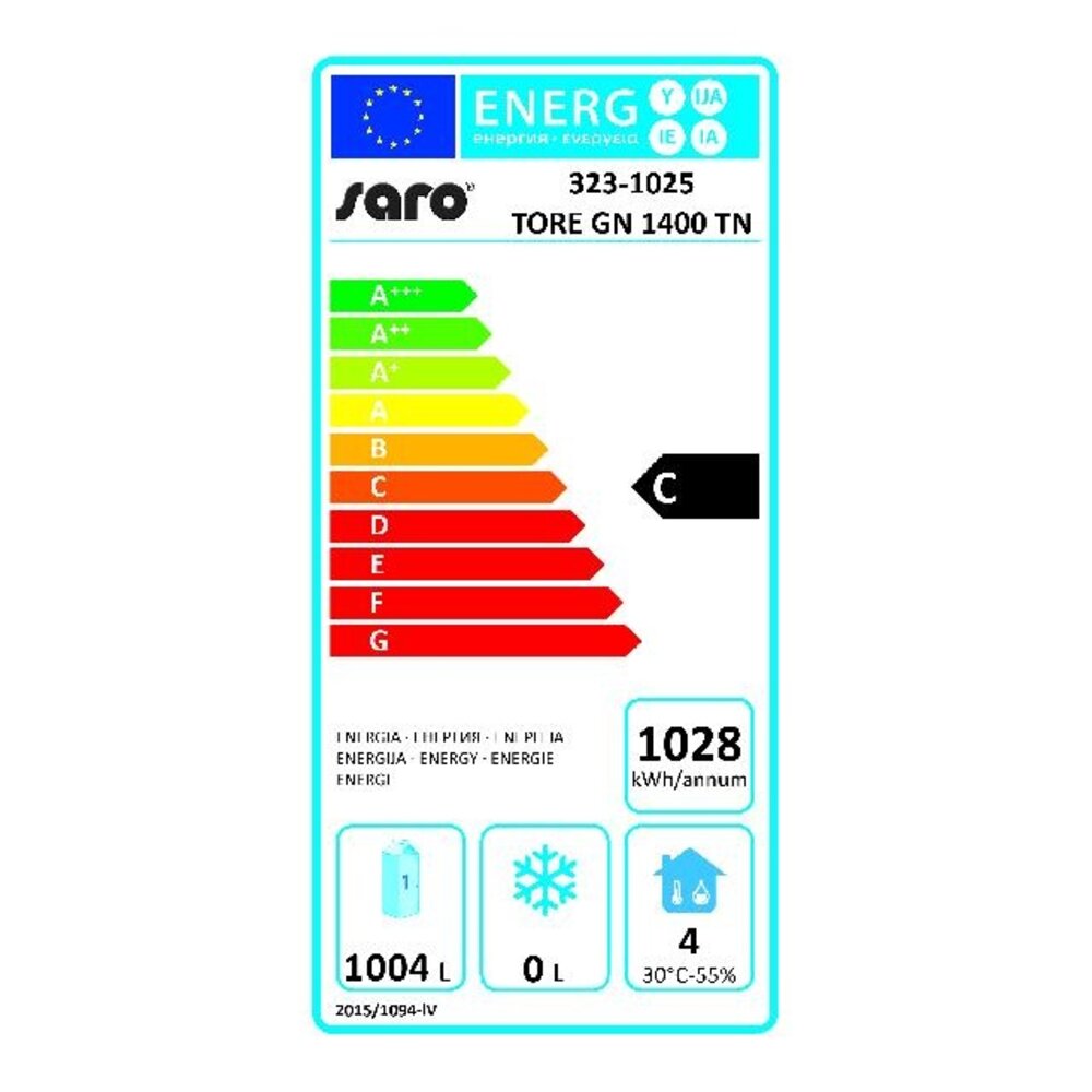 Saro Professionele koelkast model tore gn 1400 tn | 323-1025 Saro Professionele koelkast model tore gn 1400 tn | 323-1025