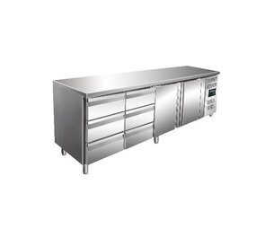 Saro Koelwerkbank incl. ladenset met 2 x 3 lades model kylja 4150 tn