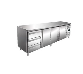 Saro Koelwerkbank incl. ladenset met 3 lades model kylja 4130 tn Saro Koelwerkbank incl. ladenset met 3 lades model kylja 4130 tn