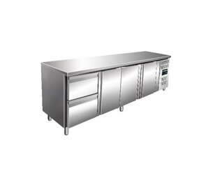 Saro Koelwerkbank incl. ladenset met 2 lades model kylja 4110 tn Saro Koelwerkbank incl. ladenset met 2 lades model kylja 4110 tn