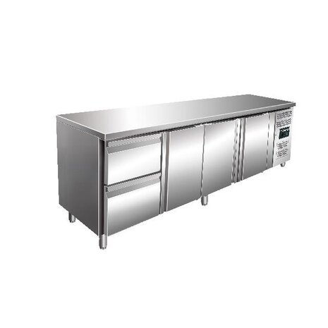 Saro Koelwerkbank incl. ladenset met 2 lades model kylja 4110 tn | 323-10721 Saro Koelwerkbank incl. ladenset met 2 lades model kylja 4110 tn | 323-10721