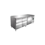 Saro Koelwerkbank incl. ladenset met 2 x 3 lades model kylja 3150 tn Saro Koelwerkbank incl. ladenset met 2 x 3 lades model kylja 3150 tn