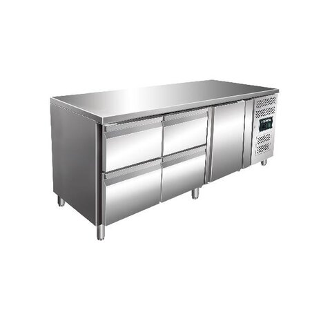 Saro Koelwerkbank incl. ladenset met 2 x 2 lades model kylja 3140 tn | 323-10718 Saro Koelwerkbank incl. ladenset met 2 x 2 lades model kylja 3140 tn | 323-10718